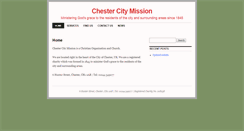 Desktop Screenshot of chestercitymission.org.uk